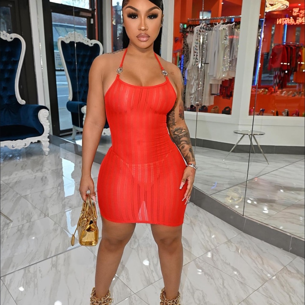 Shane Justin Red dress